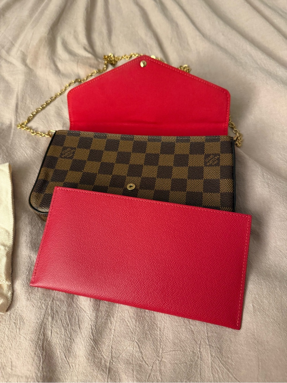 Louis Vuitton Brown Damier Felice Pochette - Picture 4 of 8